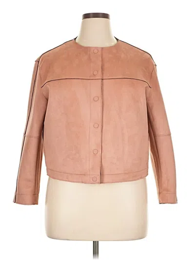 Pre-owned Zara Basic Jacket In Pink