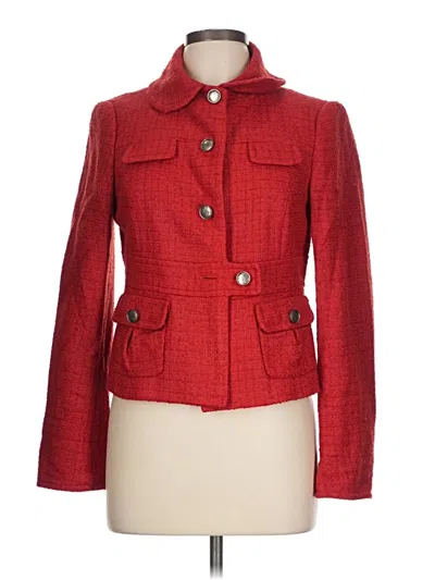 Pre-owned Zara Basic Jacket In Red