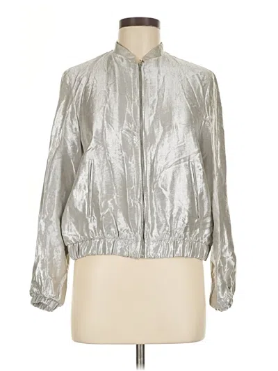 Pre-owned Zara Basic Jacket In Silver