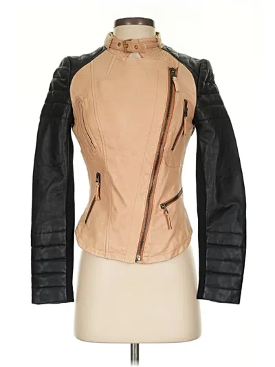 Pre-owned Zara Basic Jacket In Tan