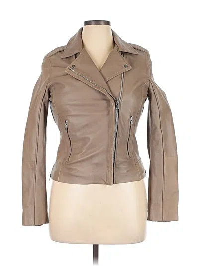Pre-owned Zara Basic Jacket In Tan