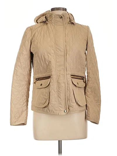 Pre-owned Zara Basic Jacket In Tan