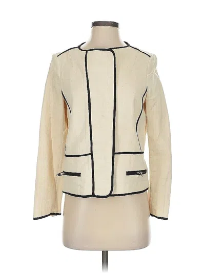 Pre-owned Zara Basic Jacket In White