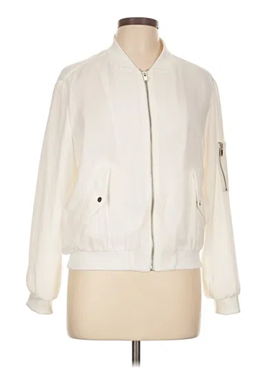 Pre-owned Zara Basic Jacket In White