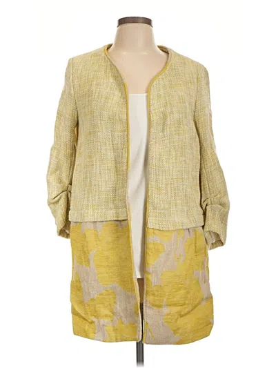 Pre-owned Zara Basic Jacket In Yellow