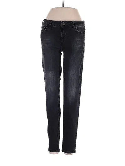 Pre-owned Zara Basic Jeans In Black