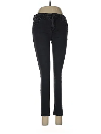 Pre-owned Zara Basic Jeans In Black