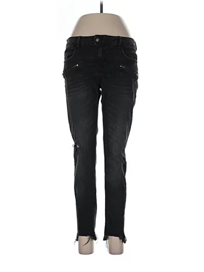 Pre-owned Zara Basic Jeans In Black