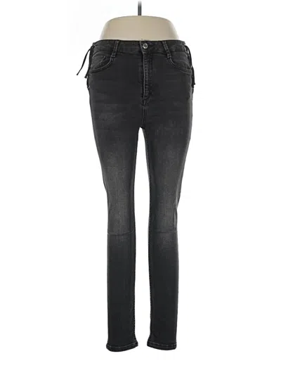 Pre-owned Zara Basic Jeans In Black