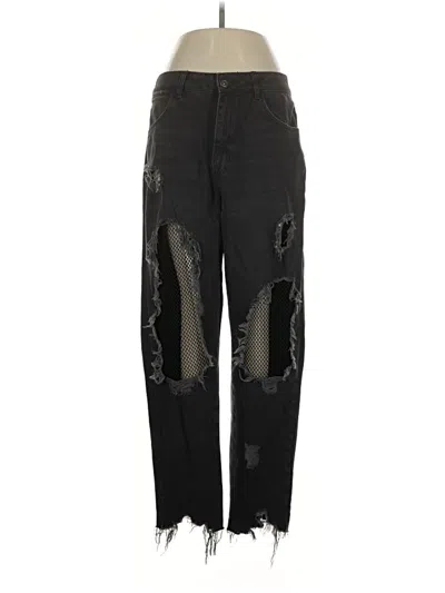 Pre-owned Zara Basic Jeans In Black
