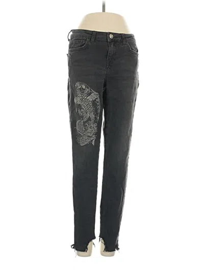 Pre-owned Zara Basic Jeans In Black