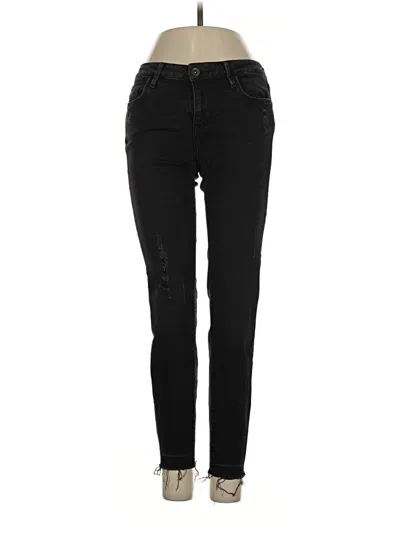 Pre-owned Zara Basic Jeans In Black