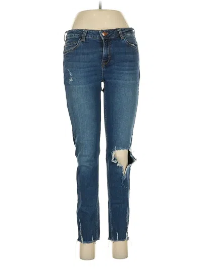 Pre-owned Zara Basic Jeans In Blue
