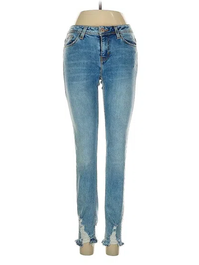Pre-owned Zara Basic Jeans In Blue