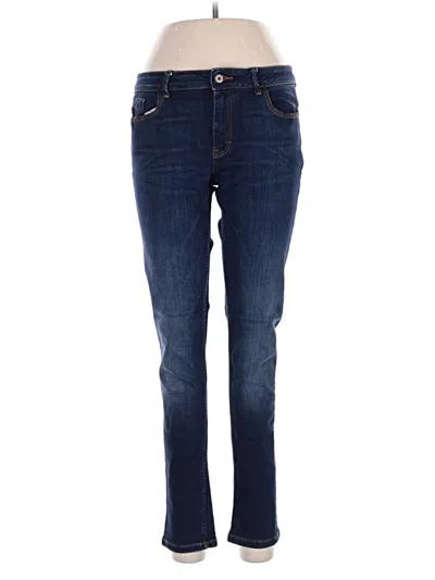 Pre-owned Zara Basic Jeans In Blue