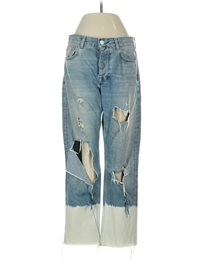 Pre-owned Zara Basic Jeans In Blue