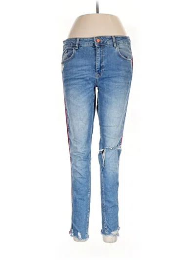 Pre-owned Zara Basic Jeans In Blue