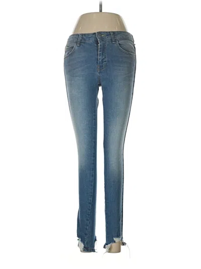 Pre-owned Zara Basic Jeans In Blue