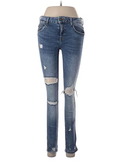 Pre-owned Zara Basic Jeans In Blue