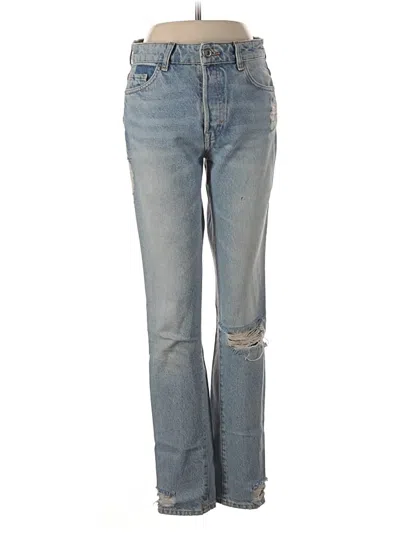 Pre-owned Zara Basic Jeans In Blue