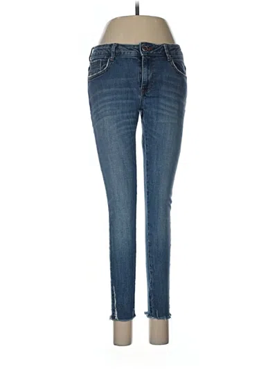 Pre-owned Zara Basic Jeans In Blue