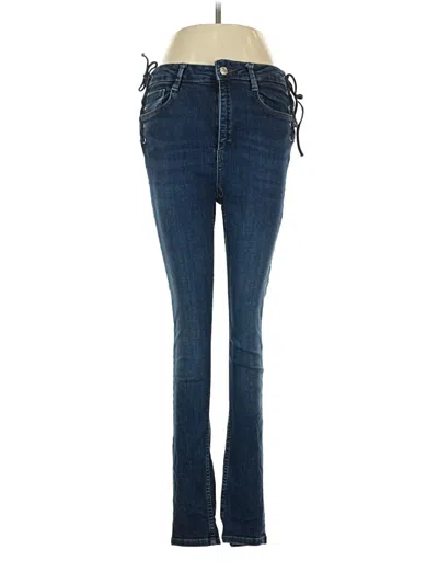 Pre-owned Zara Basic Jeans In Blue