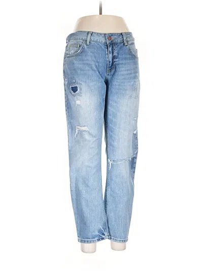 Pre-owned Zara Basic Jeans In Blue