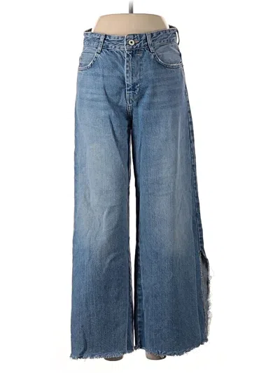 Pre-owned Zara Basic Jeans In Blue