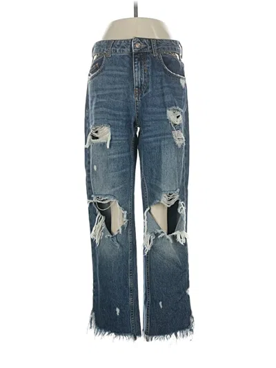 Pre-owned Zara Basic Jeans In Blue