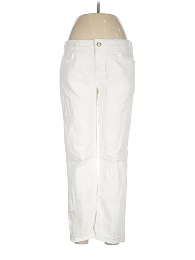 Pre-owned Zara Basic Jeans In Ivory
