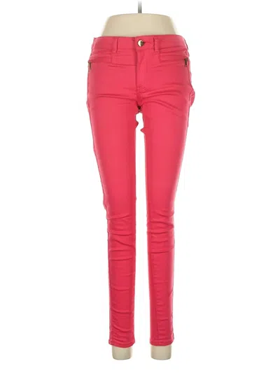 Pre-owned Zara Basic Jeans In Red
