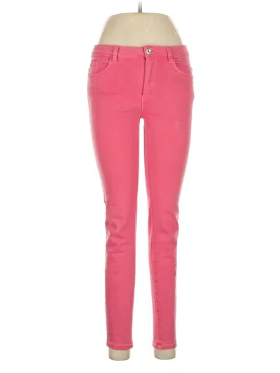 Pre-owned Zara Basic Jeggings In Pink