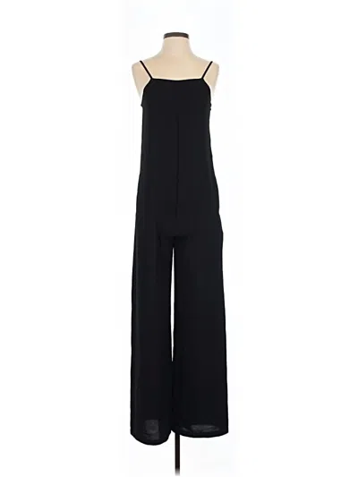 Pre-owned Zara Basic Jumpsuit In Black