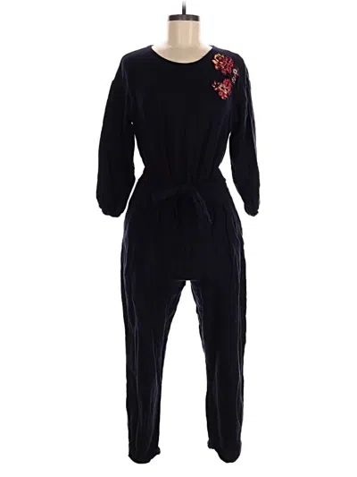 Pre-owned Zara Basic Jumpsuit In Black