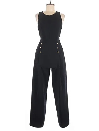 Pre-owned Zara Basic Jumpsuit In Black