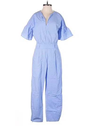 Pre-owned Zara Basic Jumpsuit In Blue