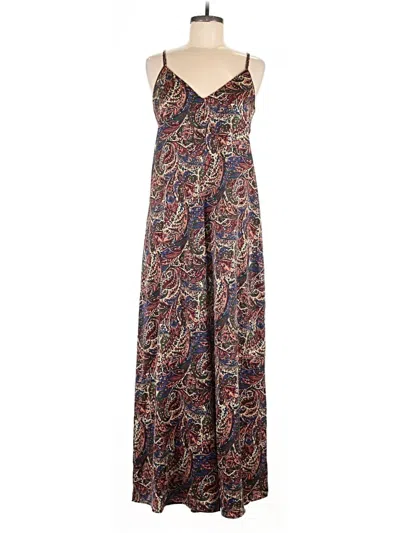 Pre-owned Zara Basic Jumpsuit In Brown