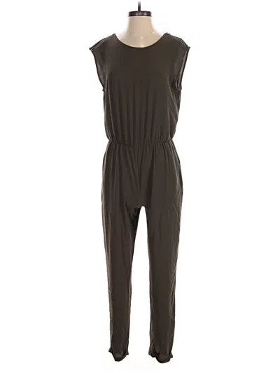Pre-owned Zara Basic Jumpsuit In Brown