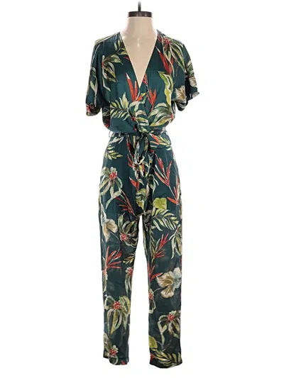 Pre-owned Zara Basic Jumpsuit In Green
