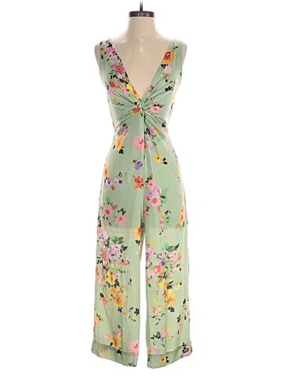 Pre-owned Zara Basic Jumpsuit In Green