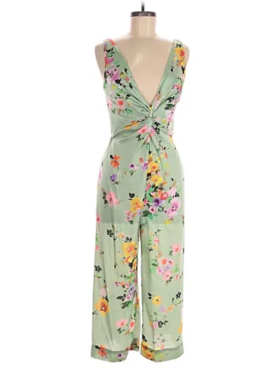 Pre-owned Zara Basic Jumpsuit In Green