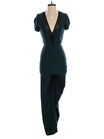 Pre-owned Zara Basic Jumpsuit In Teal