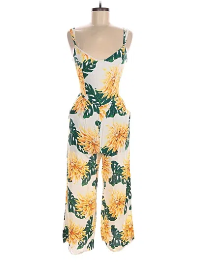 Pre-owned Zara Basic Jumpsuit In Yellow