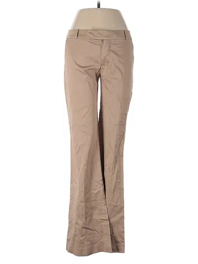 Pre-owned Zara Basic Khaki Pant In Brown