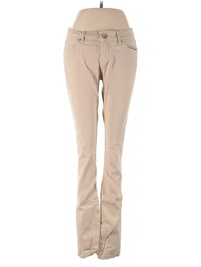 Pre-owned Zara Basic Khaki Pant In Brown