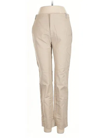 Pre-owned Zara Basic Khaki Pant In Brown