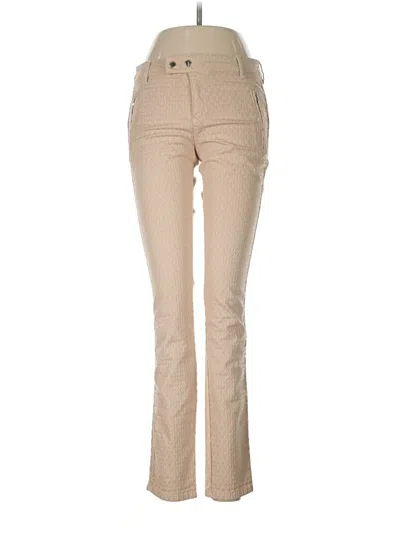 Pre-owned Zara Basic Khaki Pant In Brown