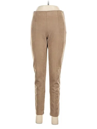 Pre-owned Zara Basic Khaki Pant In Brown