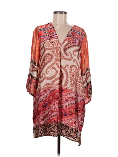 Pre-owned Zara Basic Kimono In Orange