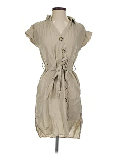 Pre-owned Zara Basic Kimono In Tan